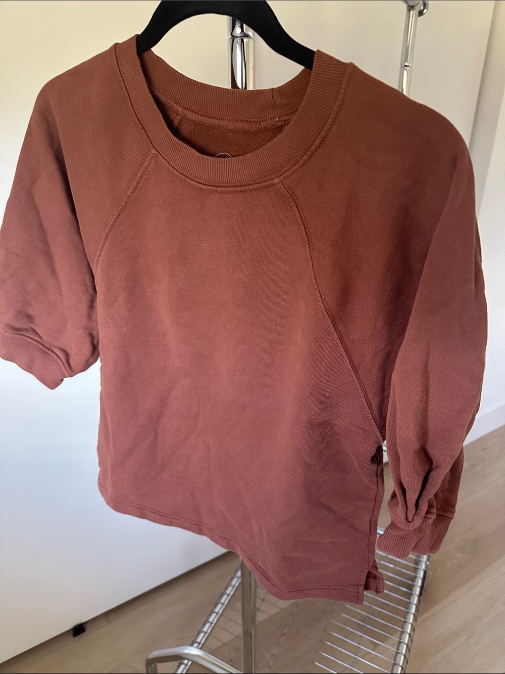 Etica Women's Crewneck Sweater in Rust